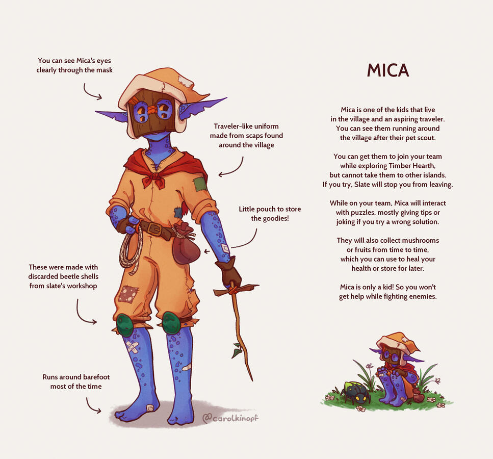 Mica chara design